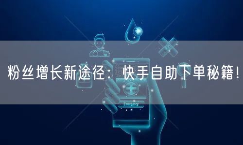 粉丝增长新途径：快手自助下单秘籍！